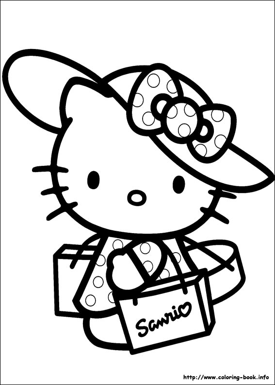 Hello Kitty coloring picture